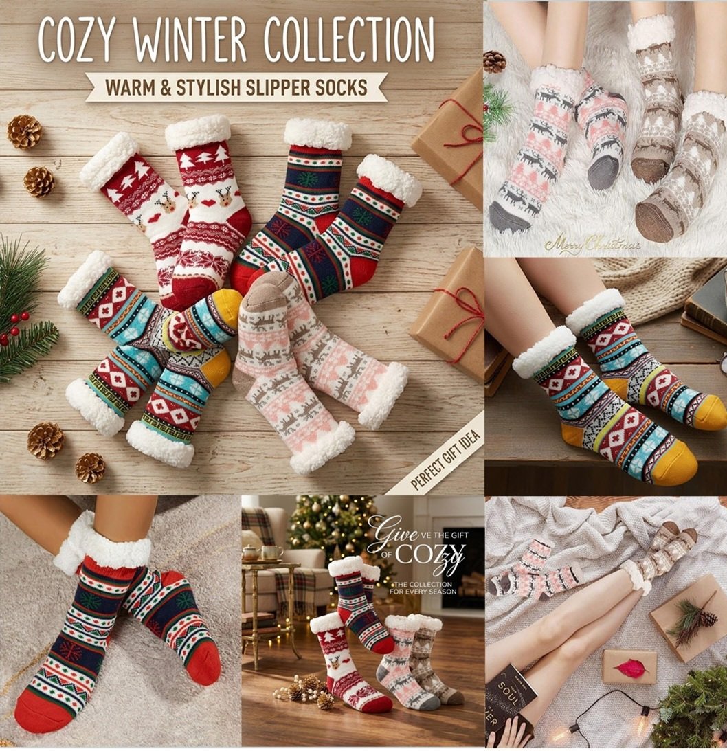 Ladies Fleece Socks